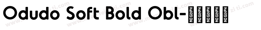 Odudo Soft Bold Obl字体转换